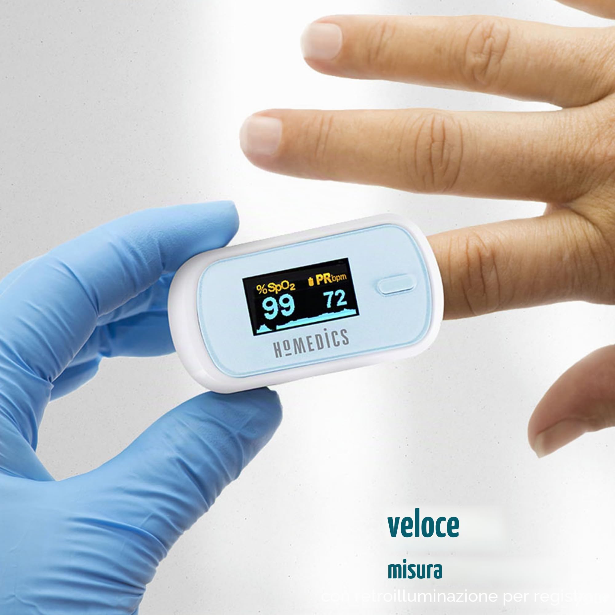 homedics-pulsossimetro-da-dito-con-display-oled-e-cardiofrequenzimetro-spo2-freq image 4