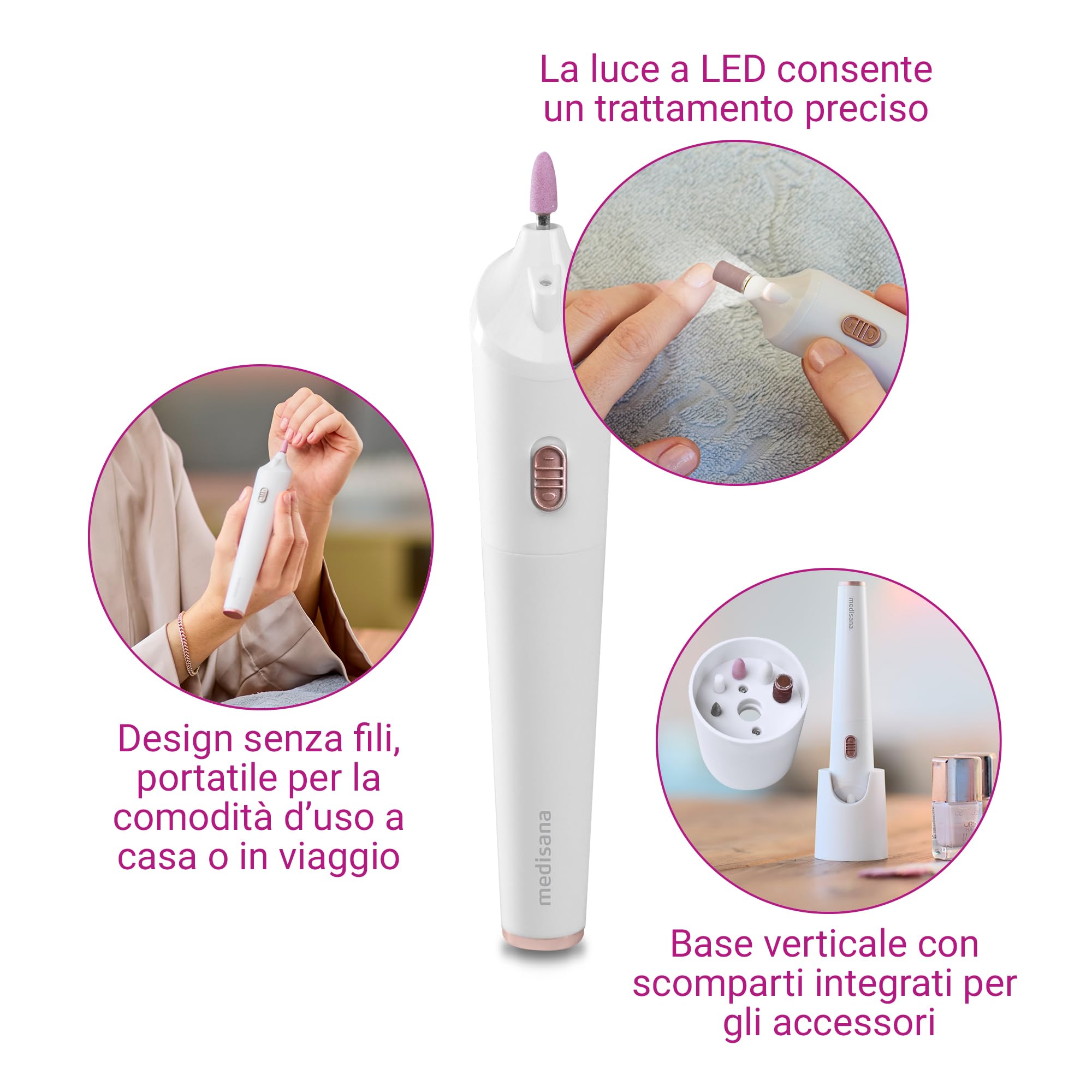 medisana-mp-900-set-elettrico-manicure-e-pedicure-ricaricabile-con-lima-per-ungh image 4