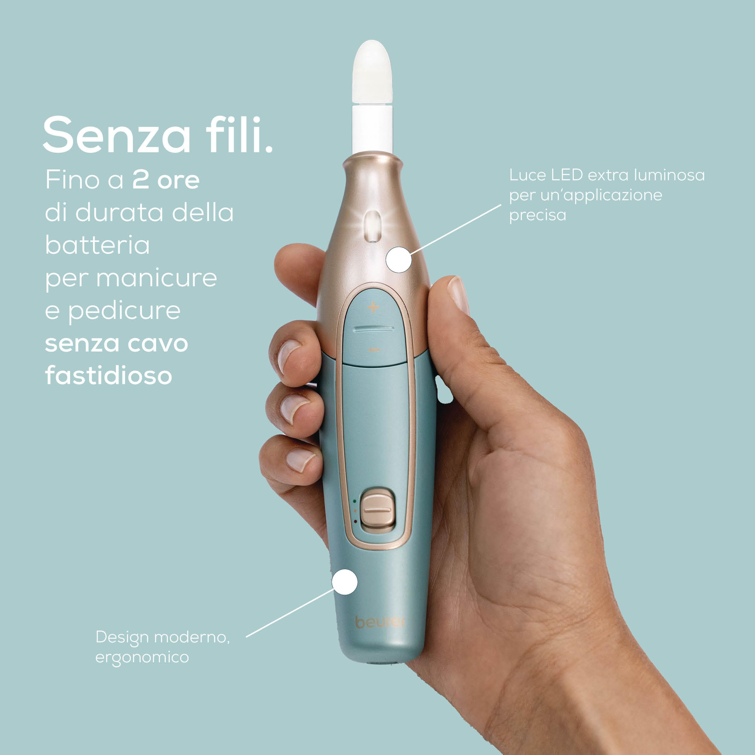 beurer-mp-84-fresa-elettronica-per-unghie-professionale-cordless-con-10-accessor image 2