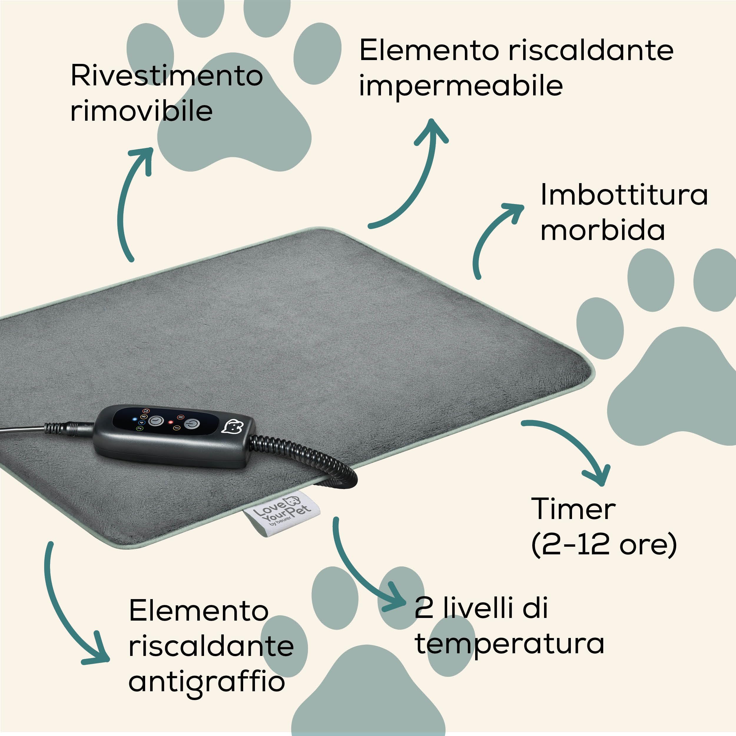 beurer-love-your-pet-tappetino-riscaldante-lilli-per-cani-e-gatti-taglia-s-41x34 image 6
