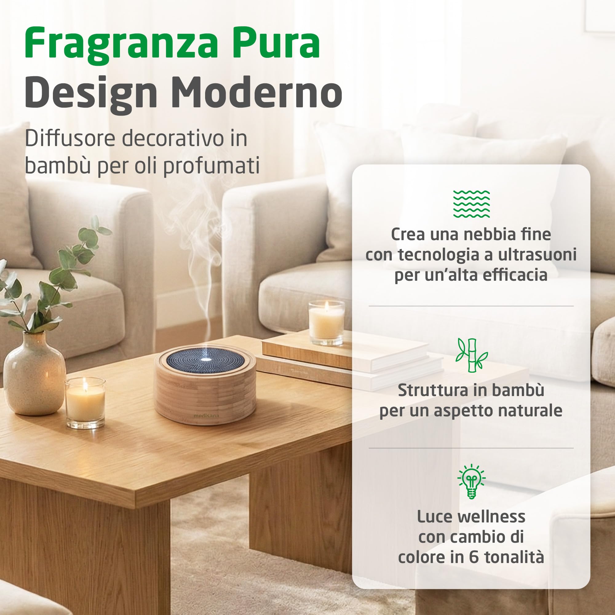 medisana-ad-625-diffusore-di-aromi-in-bamb-con-luce-wellness-led-6-colori-e-time image 2