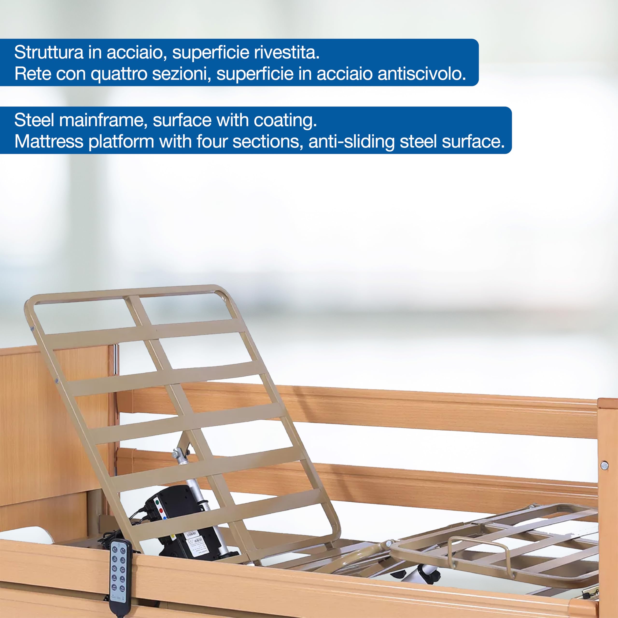 gima-27684-letto-elettrico-4-motori-altezza-regolabile-84-125-cm-3-articolazioni image 3
