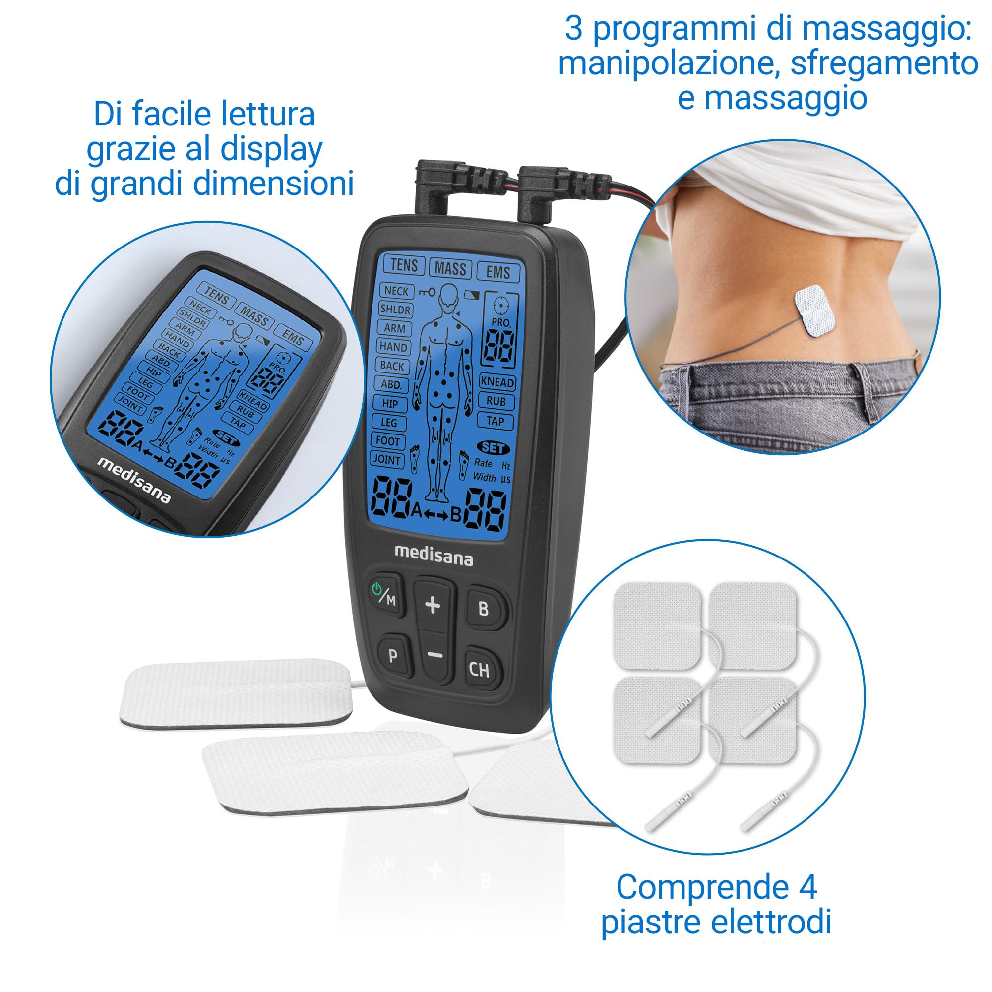 medisana-tt-205-dispositivo-tens-ems-elettrostimolatore-60-programmi image 4