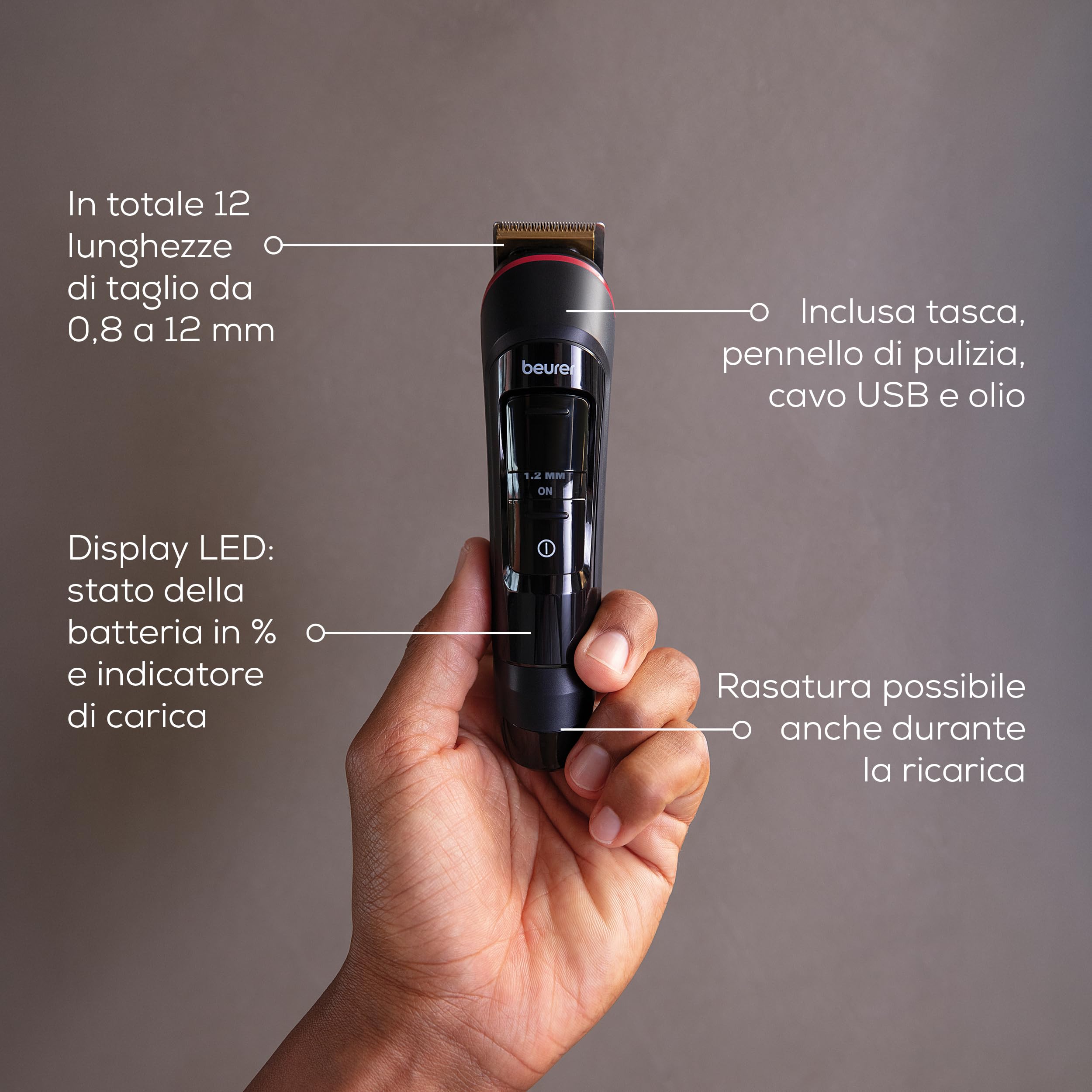 beurer-mn4x-rifinitore-barba-rasoio-a-lamina-2-lame-in-acciaio-inox-10-lunghezze image 7