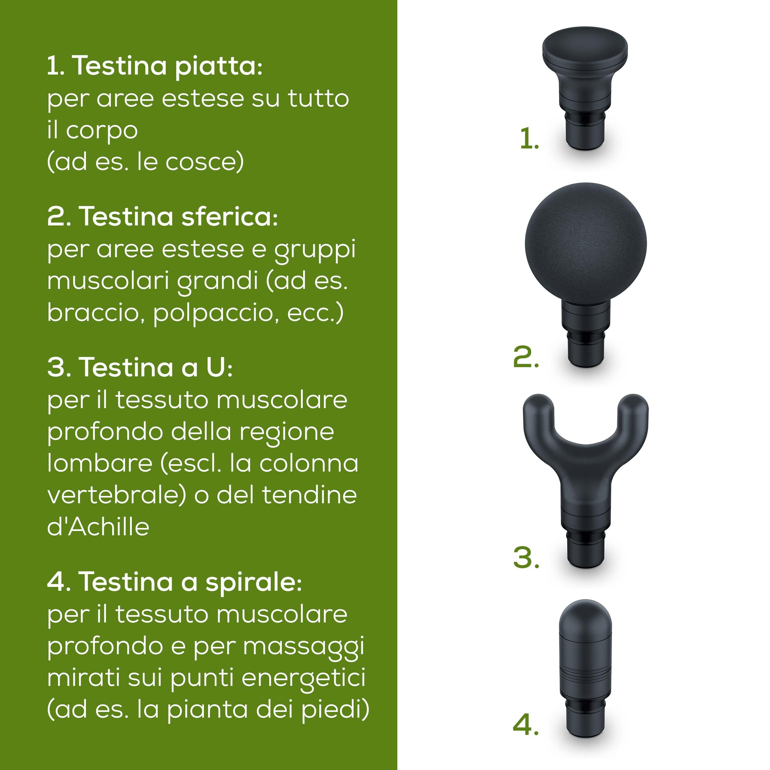 beurer-mg-99-massage-gun-compatta-con-4-accessori-e-5-livelli-batteria-5-ore image 5