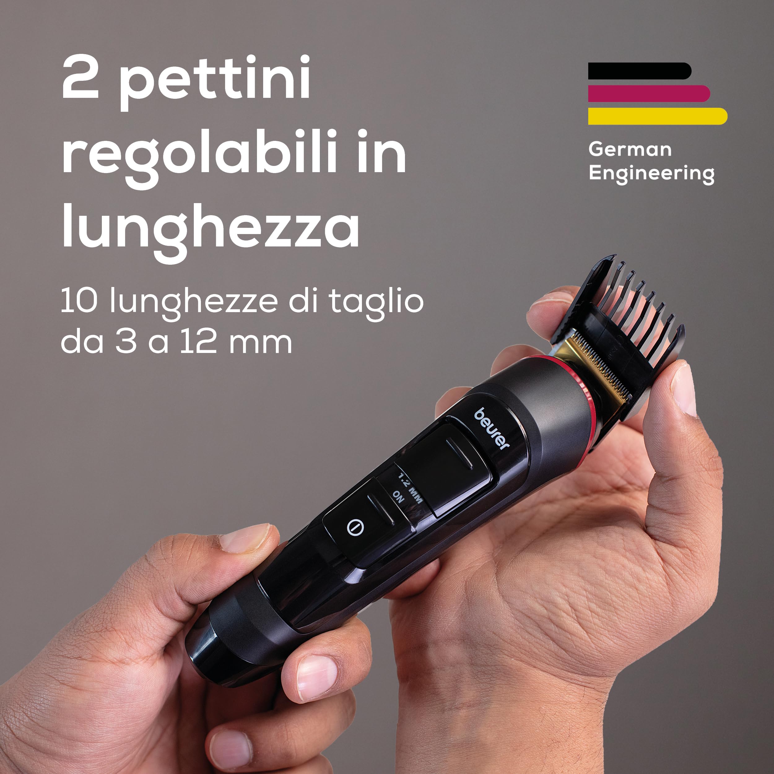beurer-mn4x-rifinitore-barba-rasoio-a-lamina-2-lame-in-acciaio-inox-10-lunghezze image 3