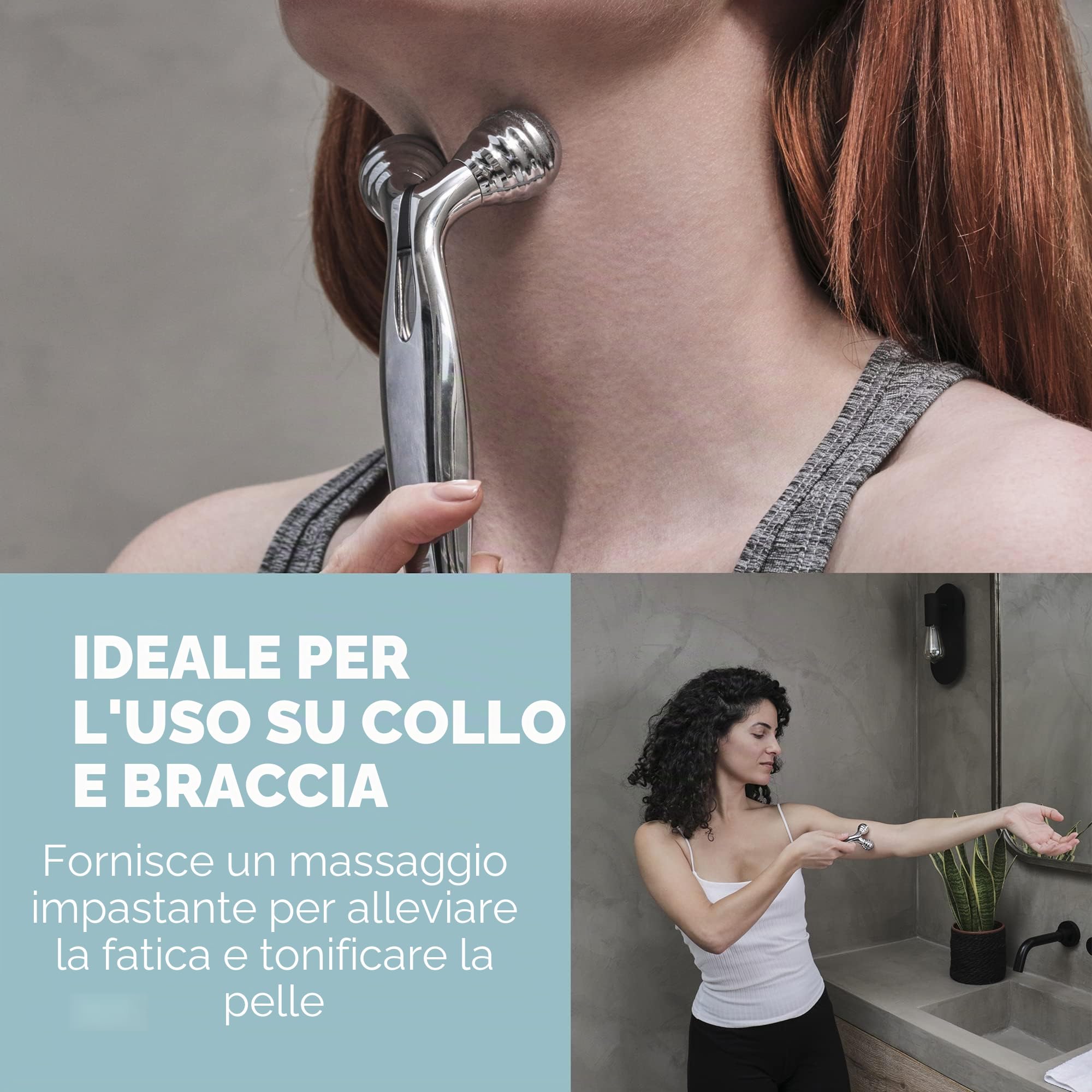 homedics-facial-beauty-roller-argento-massaggiatore-viso-con-rulli-360-e-pannell image 8