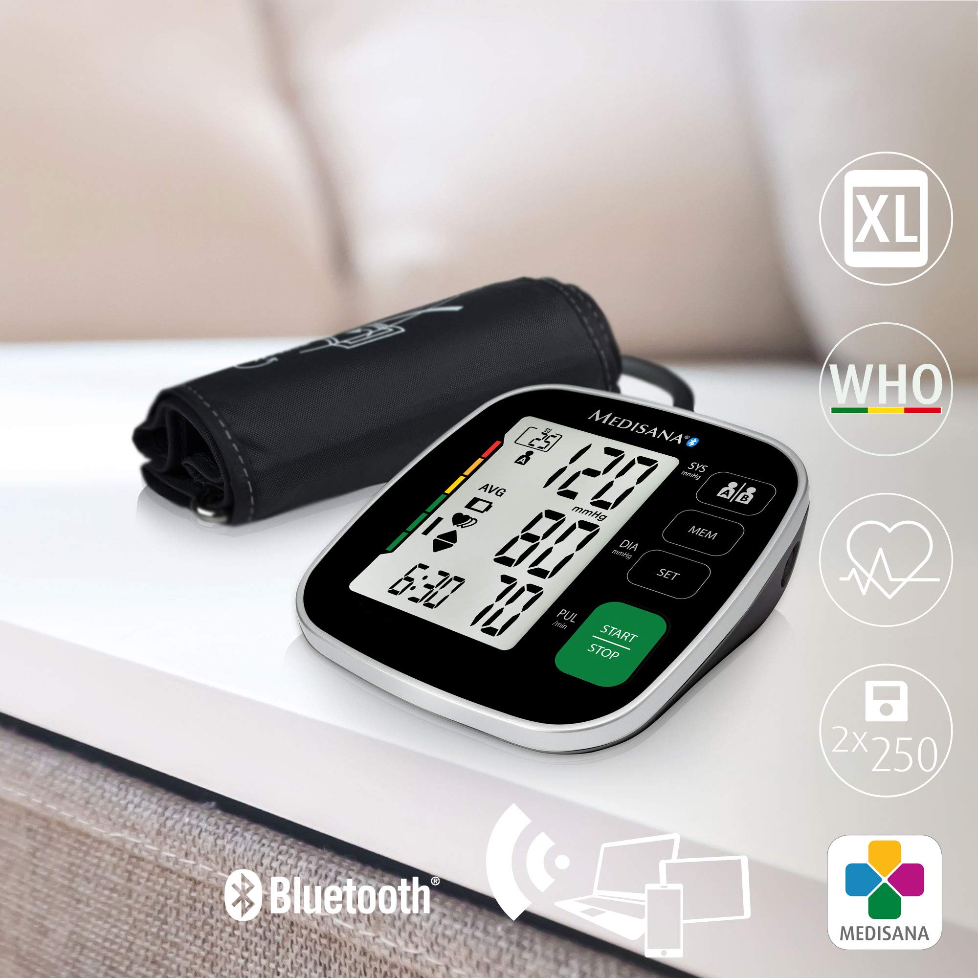 medisana-bu-546-connect-sfigmomanometro-da-braccio-con-bluetooth-e-app-misurazio image 5