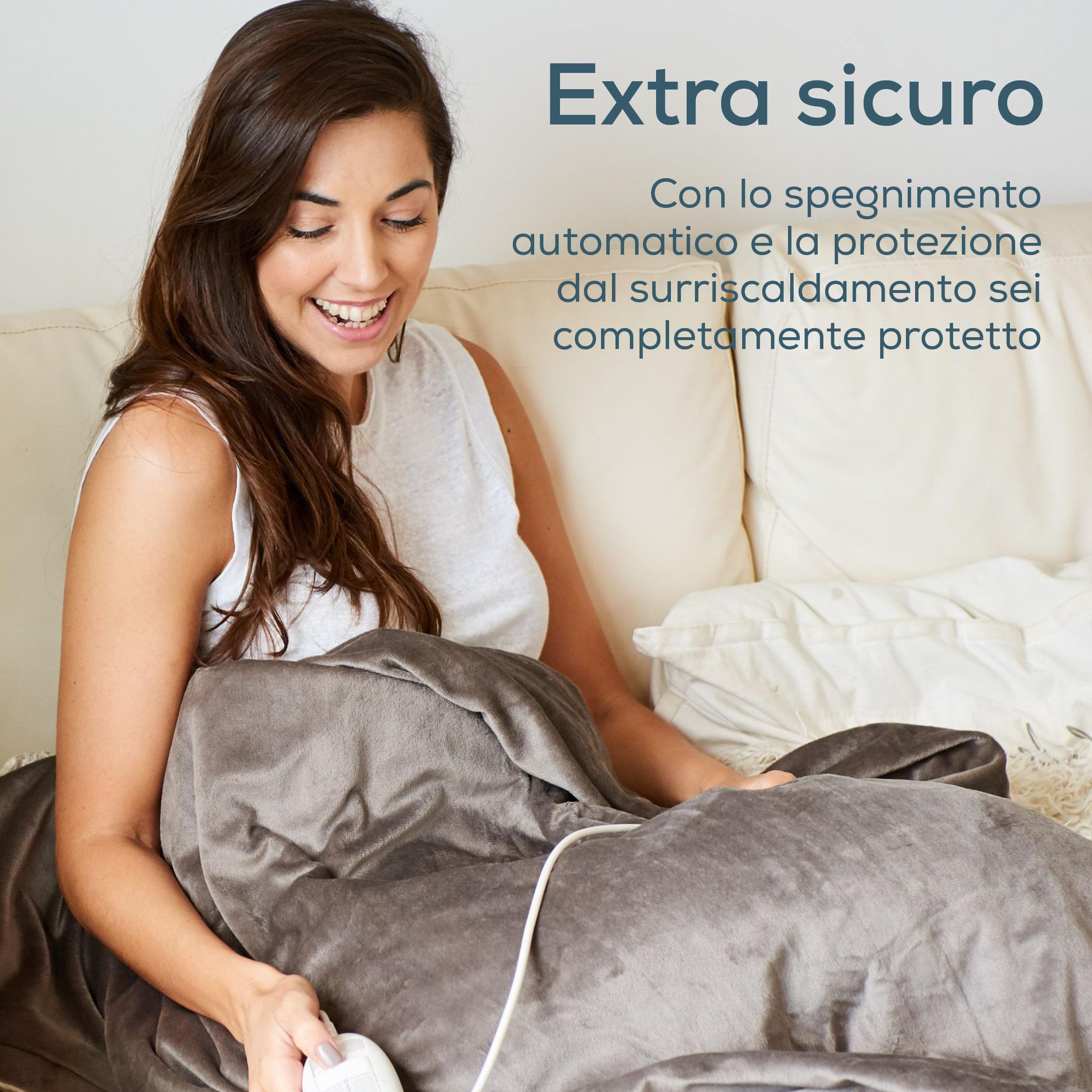 beurer-hd-75-cosy-coperta-elettrica-taupe-6-livelli-di-calore-spegnimento-automa image 5
