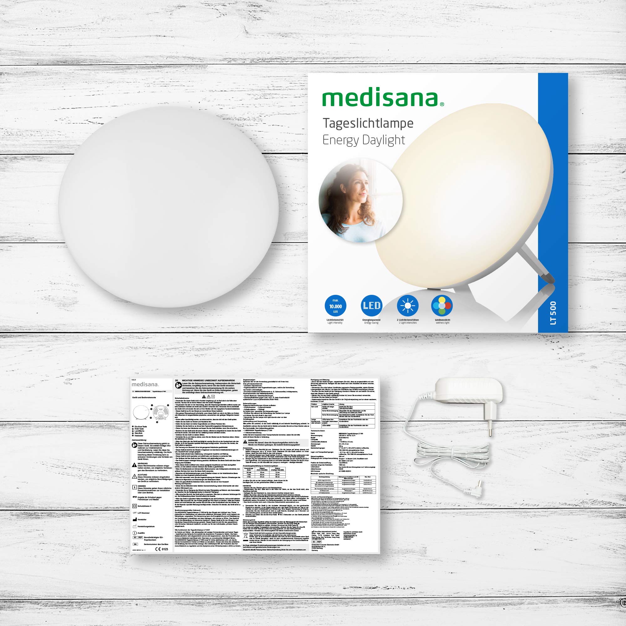 medisana-lt-500-lampada-a-luce-diurna-10-000-lux-con-4-colori-e-2-livelli-di-int image 7