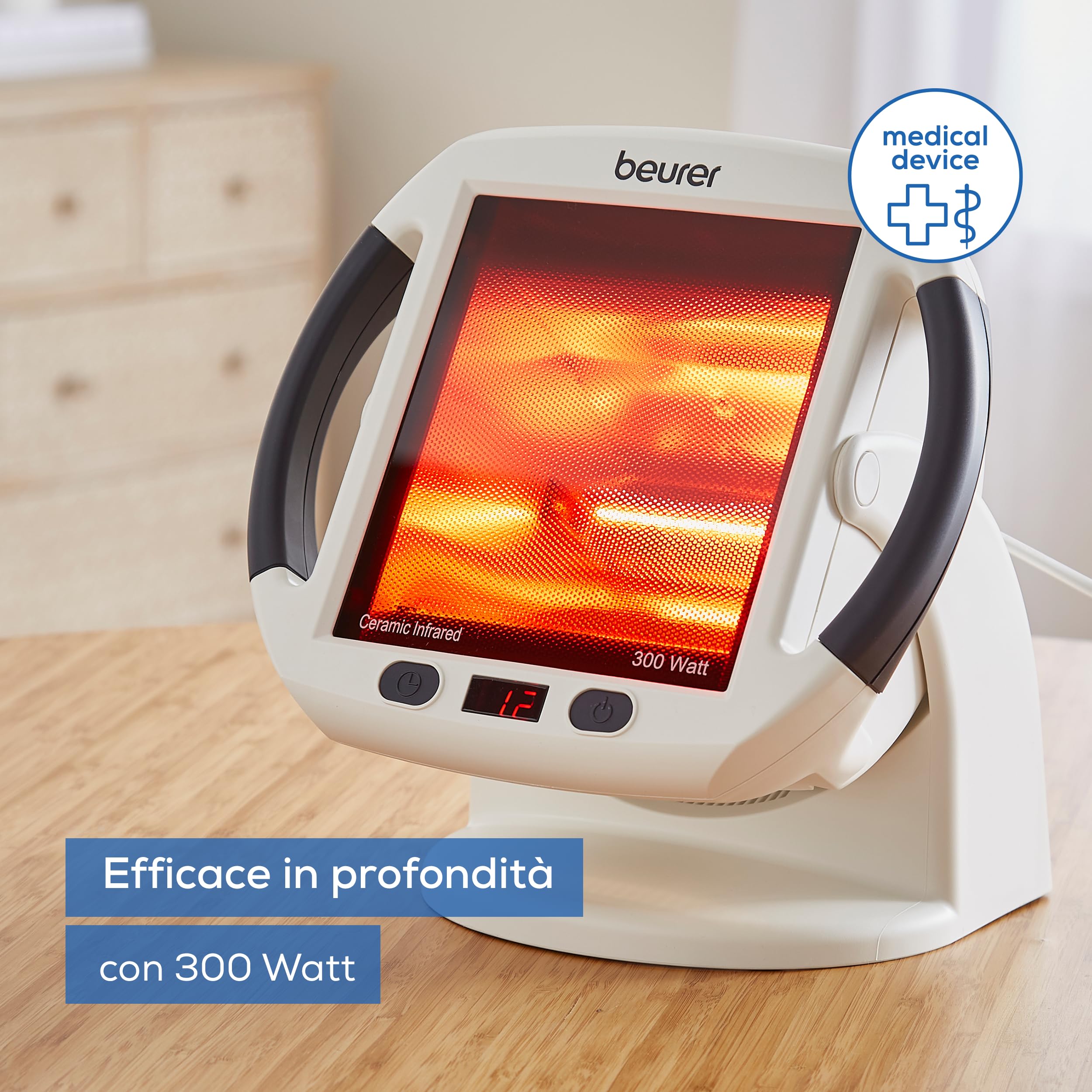 beurer-il-50-lampada-termica-a-raggi-infrarossi-con-timer-e-inclinazione-regolab image 2