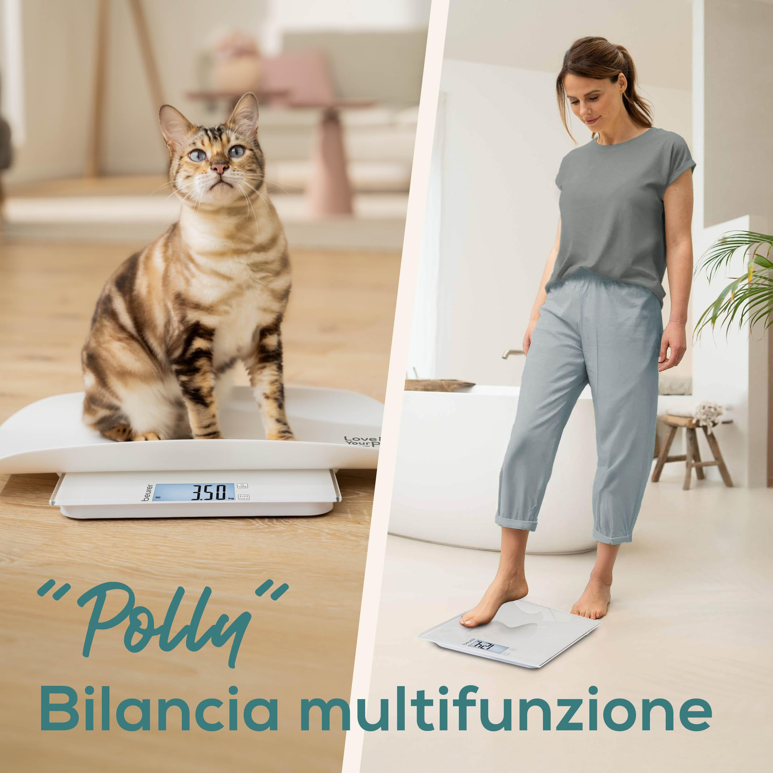 beurer-love-your-pet-bilancia-polly-per-animali-e-persone-piatto-rimovibile-funz image 2