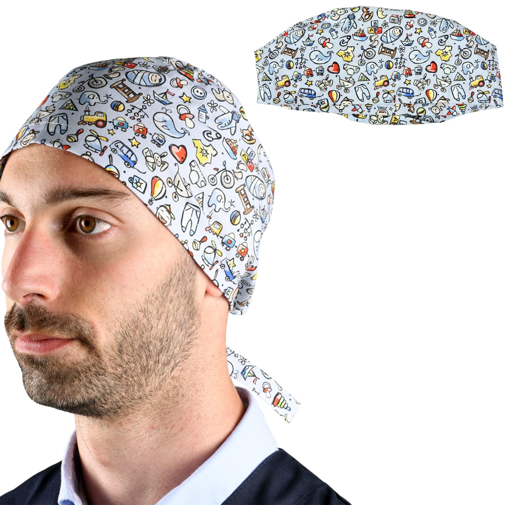 gima-cappellino-chirurgico-fantasia-impronte-taglia-m image 8