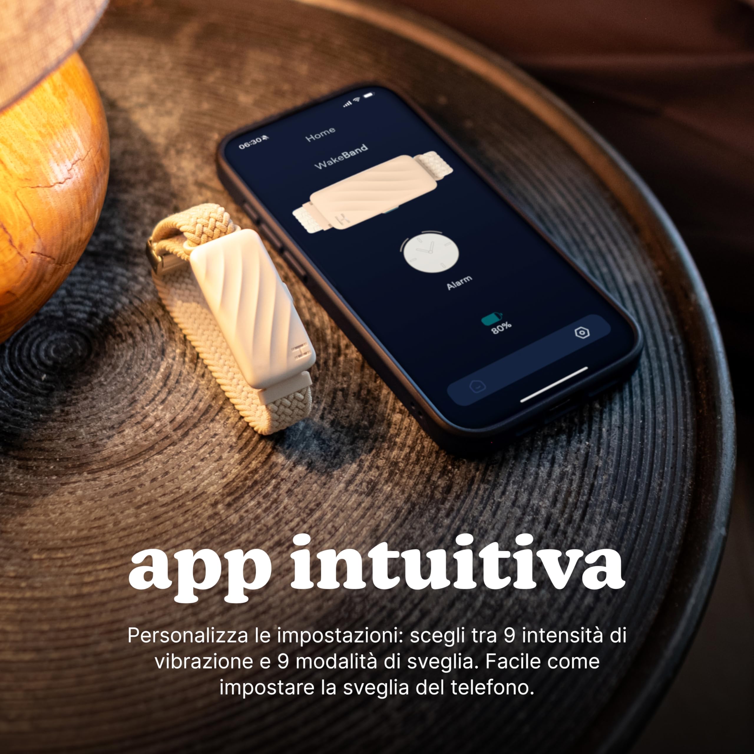 homedics-wakeband-braccialetto-sveglia-vibrante-con-app-9-intensit-e-snooze-acqu image 5