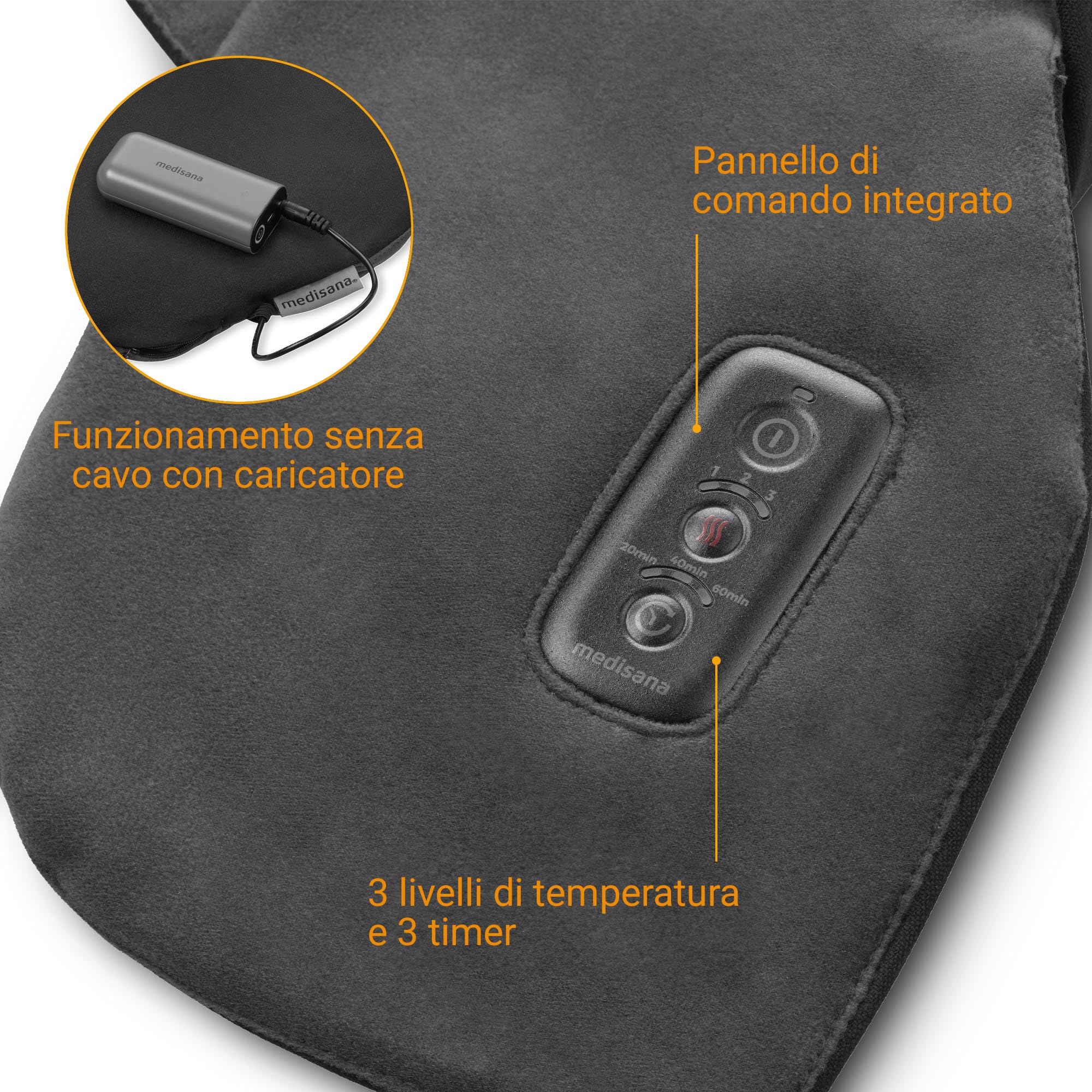 medisana-ol-150-cappa-riscaldante-senza-fili-con-powerbank-3-temperature image 5