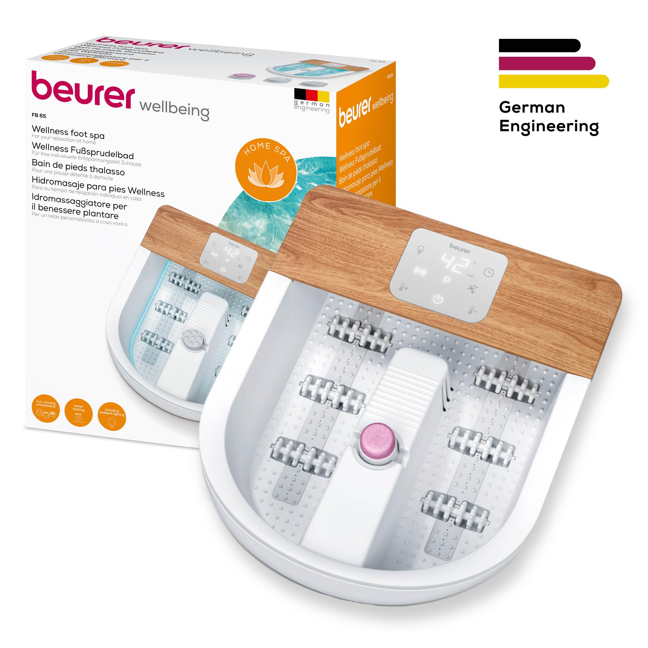 beurer-fb-65-idromassaggiatore-plantare-con-riscaldamento-luce-ambiente-e-stazio image 6