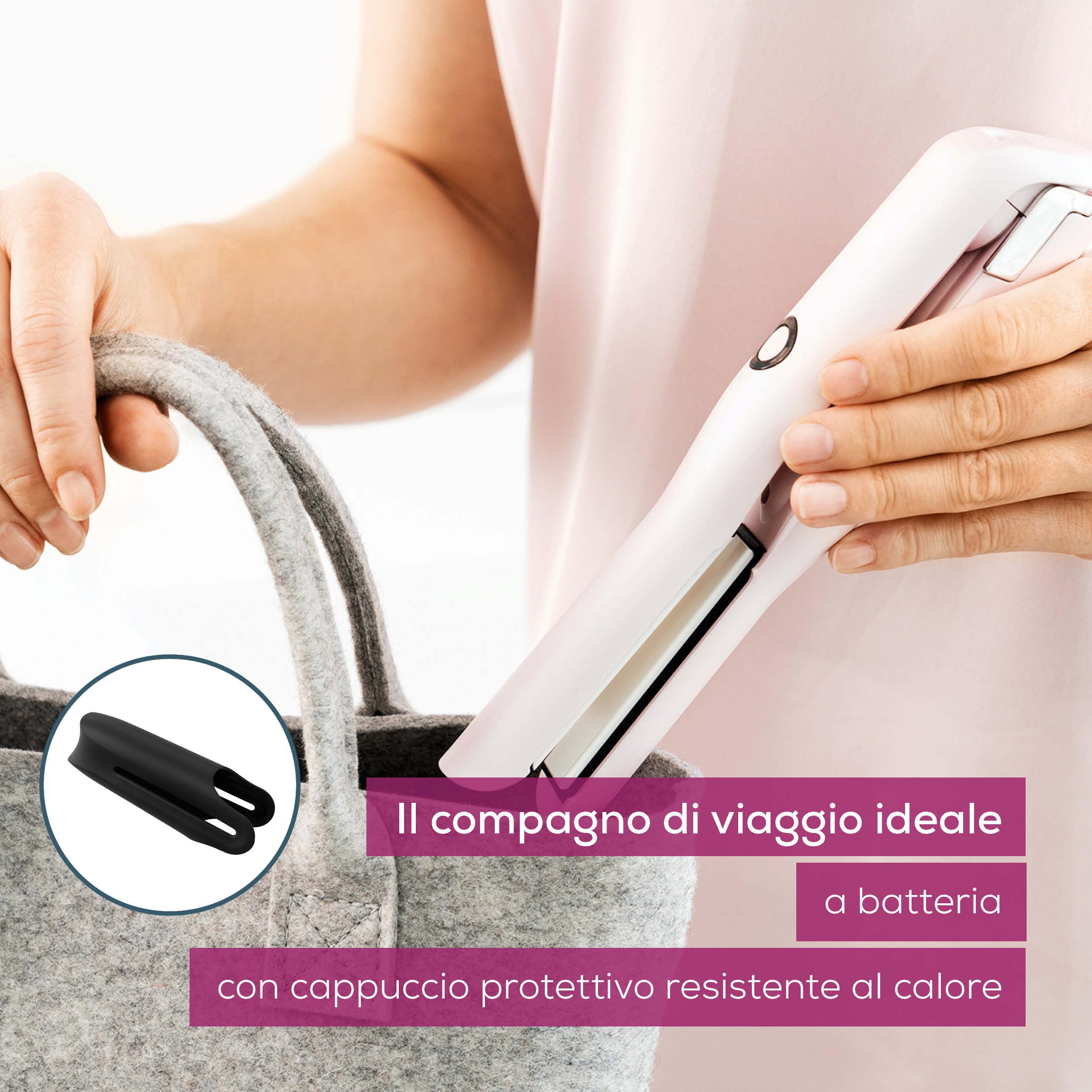 beurer-hs-20-piastra-per-capelli-senza-fili-3-temperature-ricaricabile-usb-rosa image 5