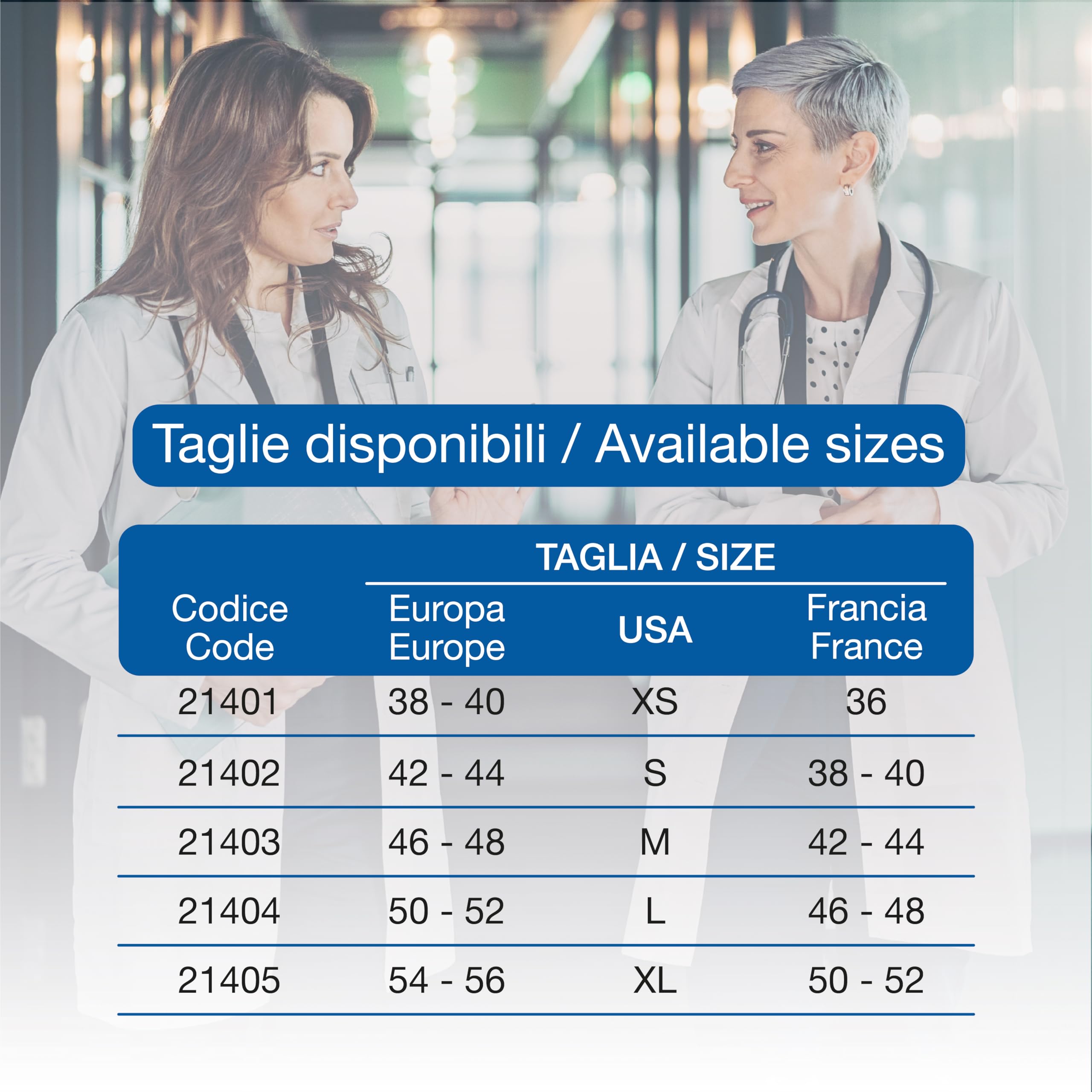 gima-camicia-in-cotone-e-poliestere-con-bottoni-uniforme-medica image 7