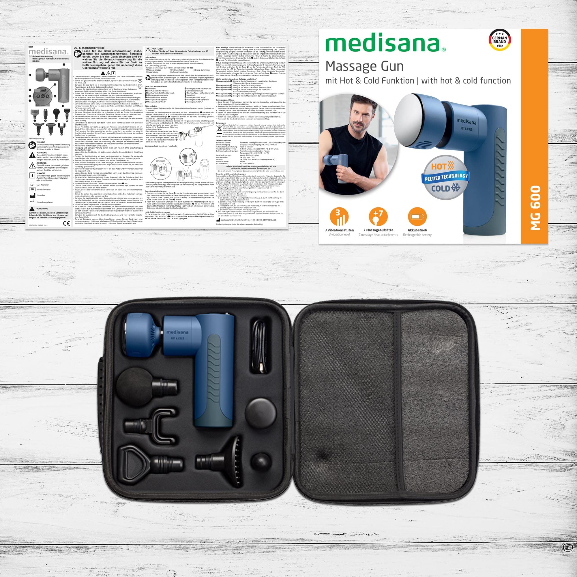 medisana-mg-600-pistola-massaggio-muscolare-funzioni-caldo-freddo-7-accessori-3- image 6