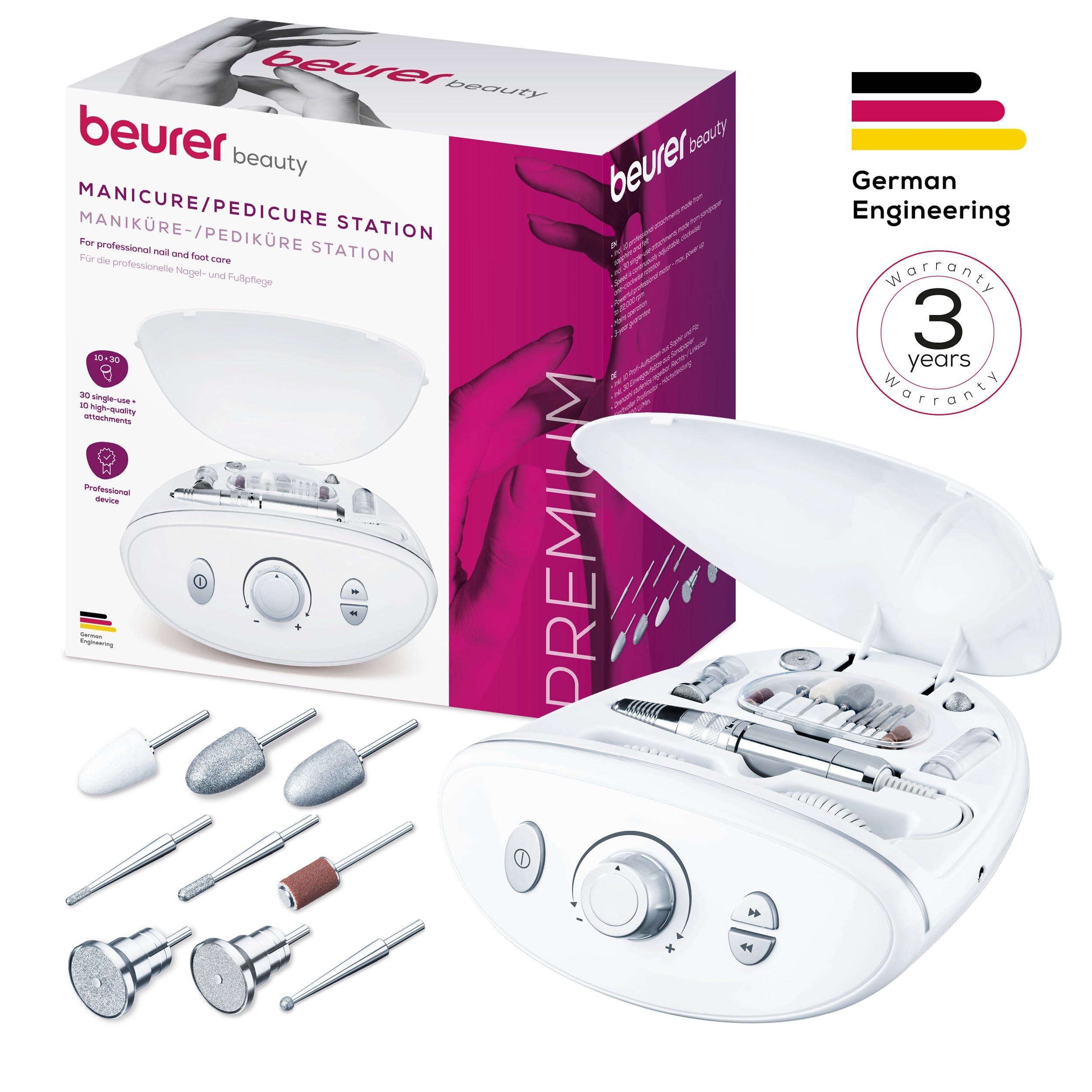 beurer-mp-100-set-professionale-manicure-e-pedicure-con-10-accessori-e-30-punte- image 8