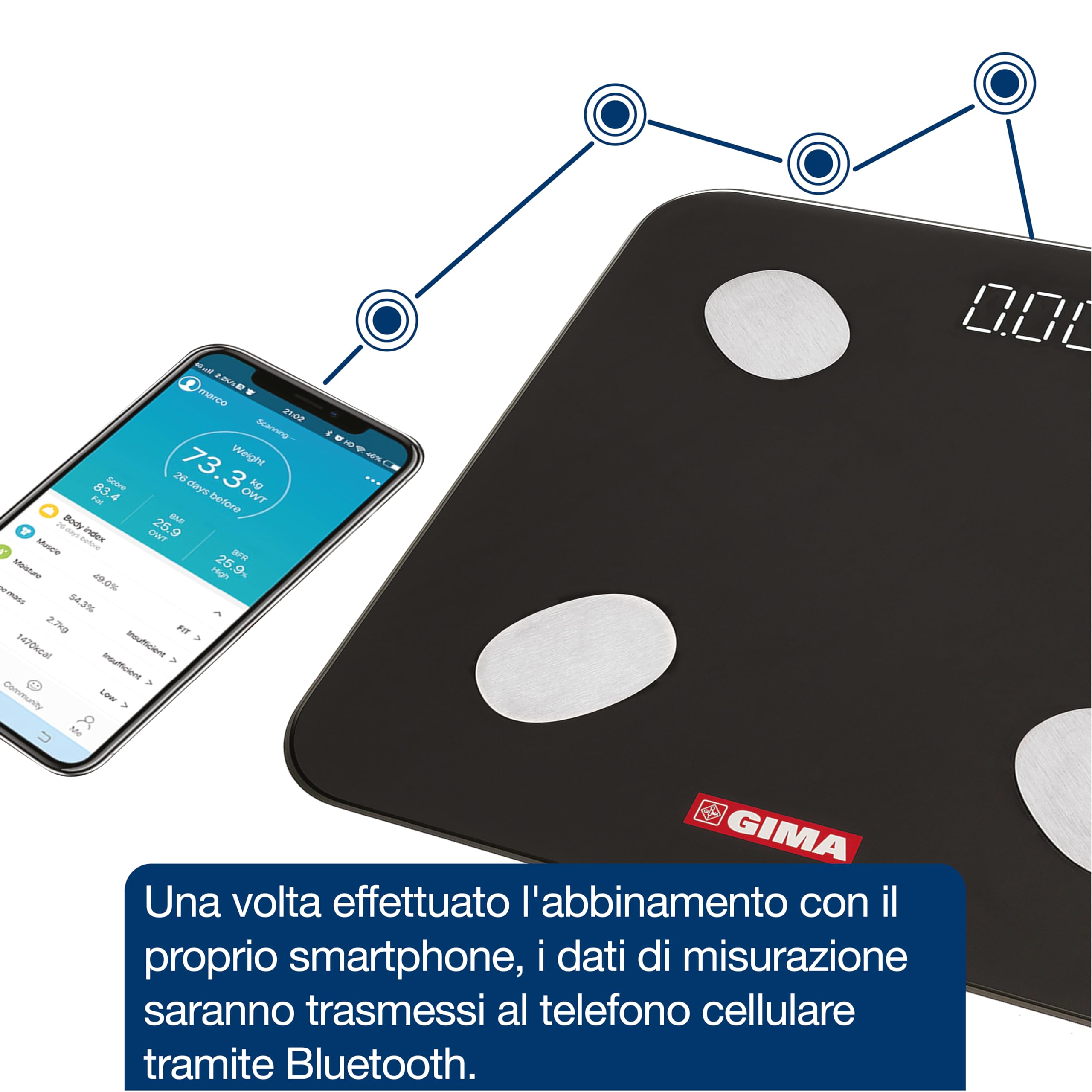 gima-gimafit-bilancia-body-fat-con-bluetooth-bilanciere-digitale-per-composizion image 6