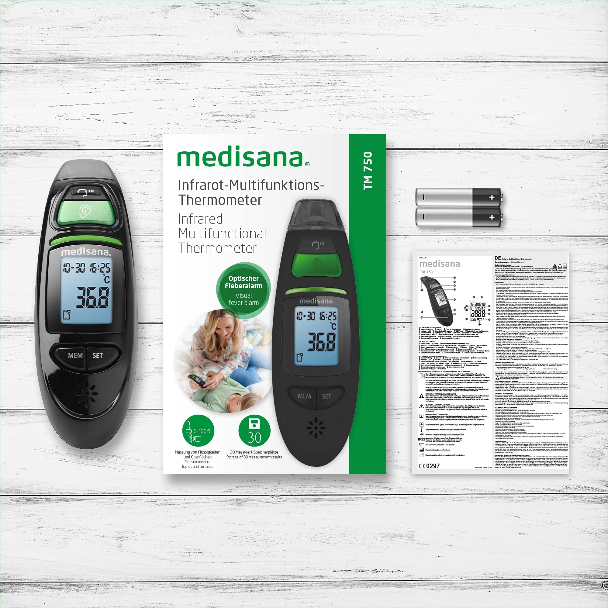 medisana-tm-750-termometro-digitale-infrarossi-6-in-1-frontale-e-auricolare-con- image 6