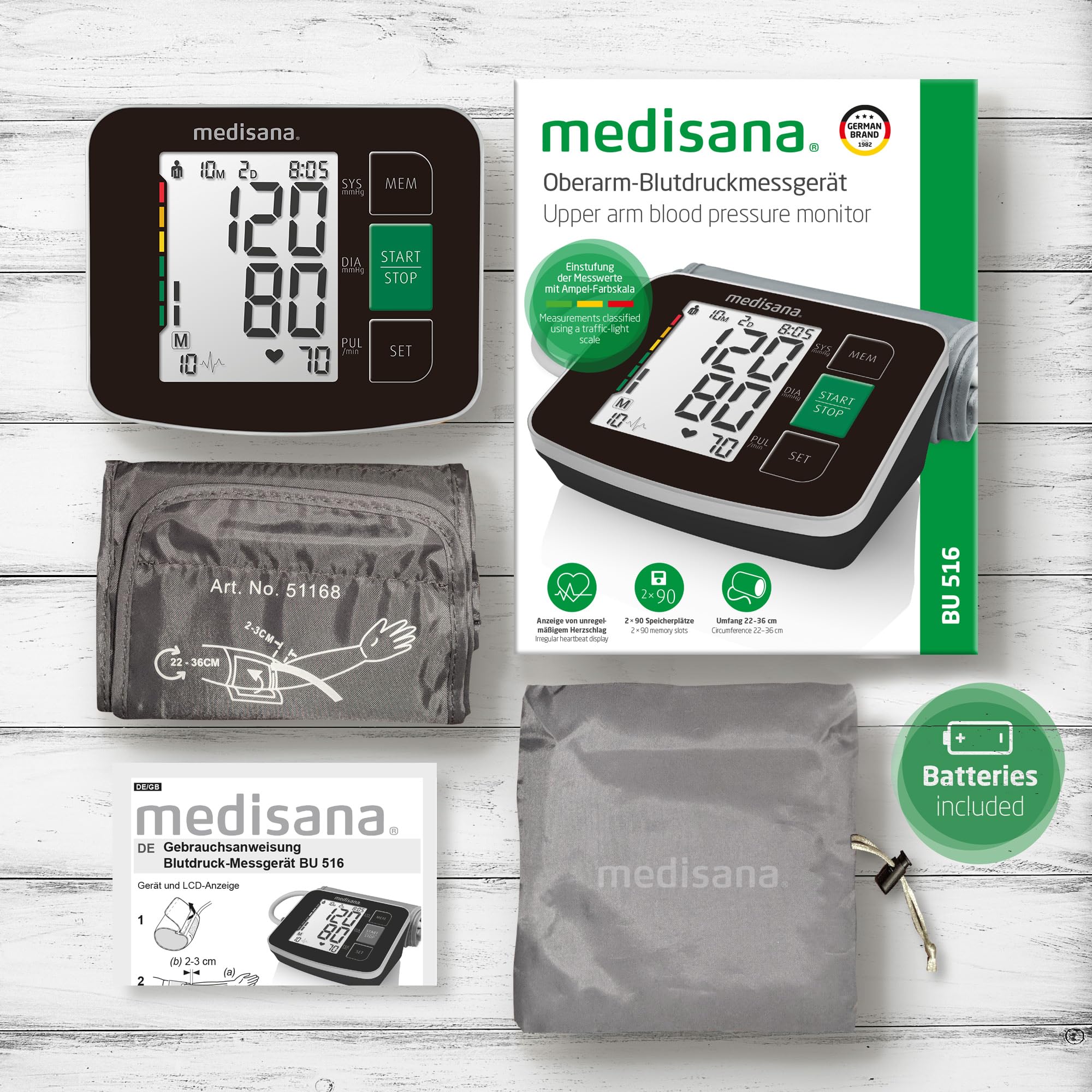 medisana-bu-516-misuratore-di-pressione-da-braccio-con-semaforo-e-rilevazione-ar image 6