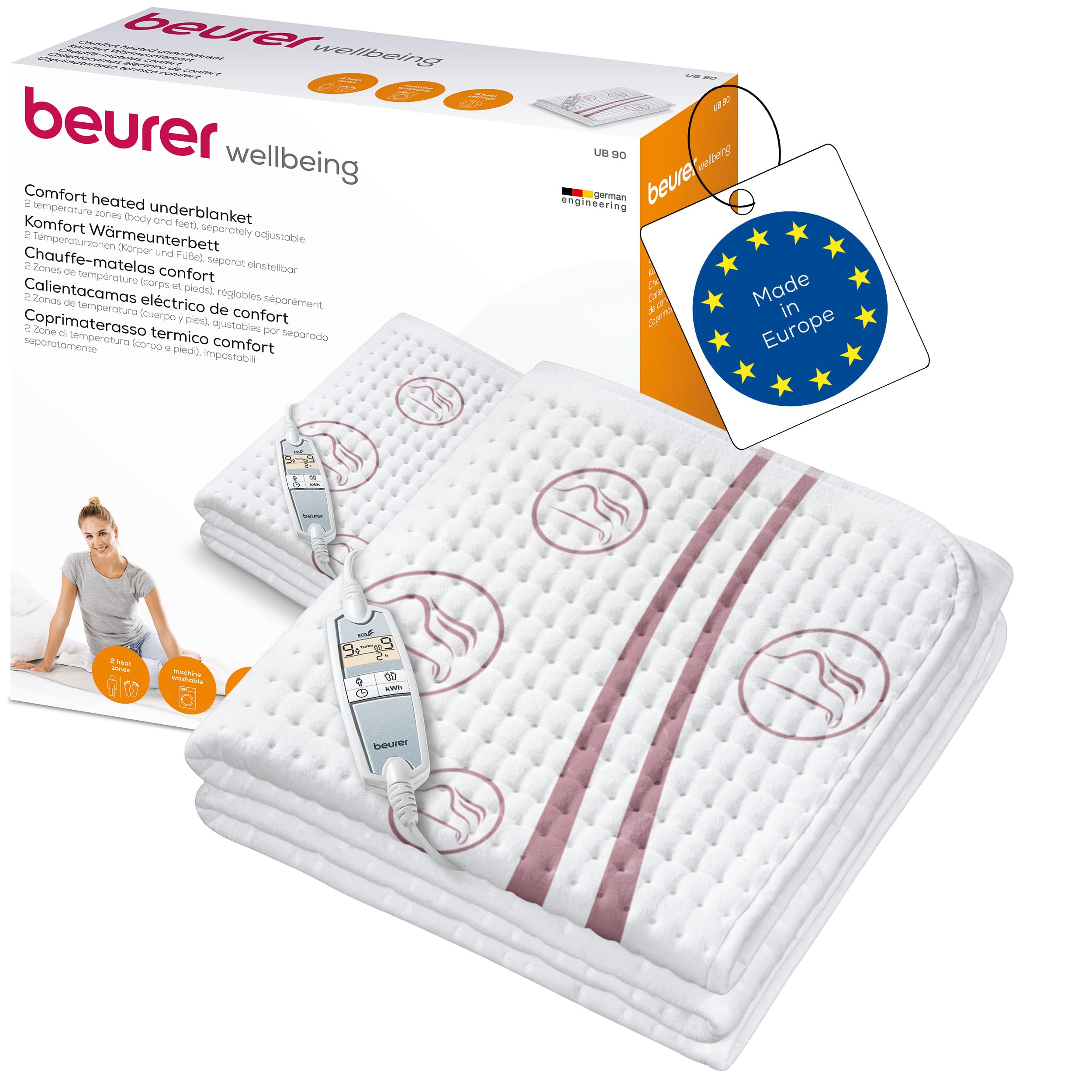 beurer-ub-90-coprimaterasso-termico-singolo-con-9-livelli-e-2-zone image 1