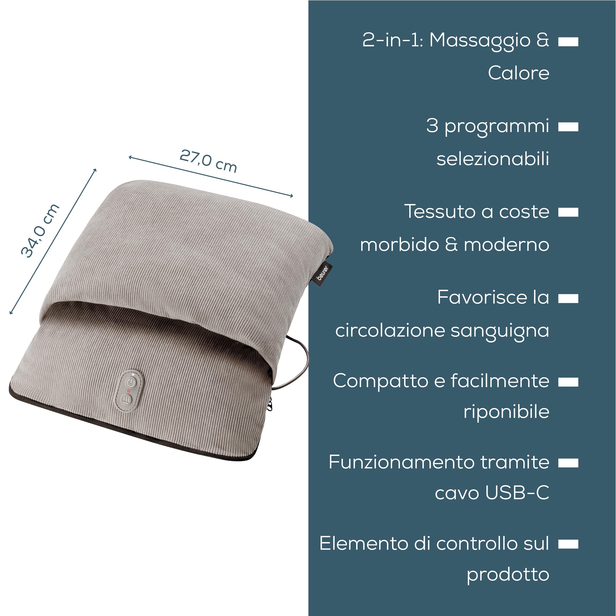 beurer-fm-28-massaggiatore-piedi-2-in-1-con-calore-e-vibrazione-3-programmi image 8