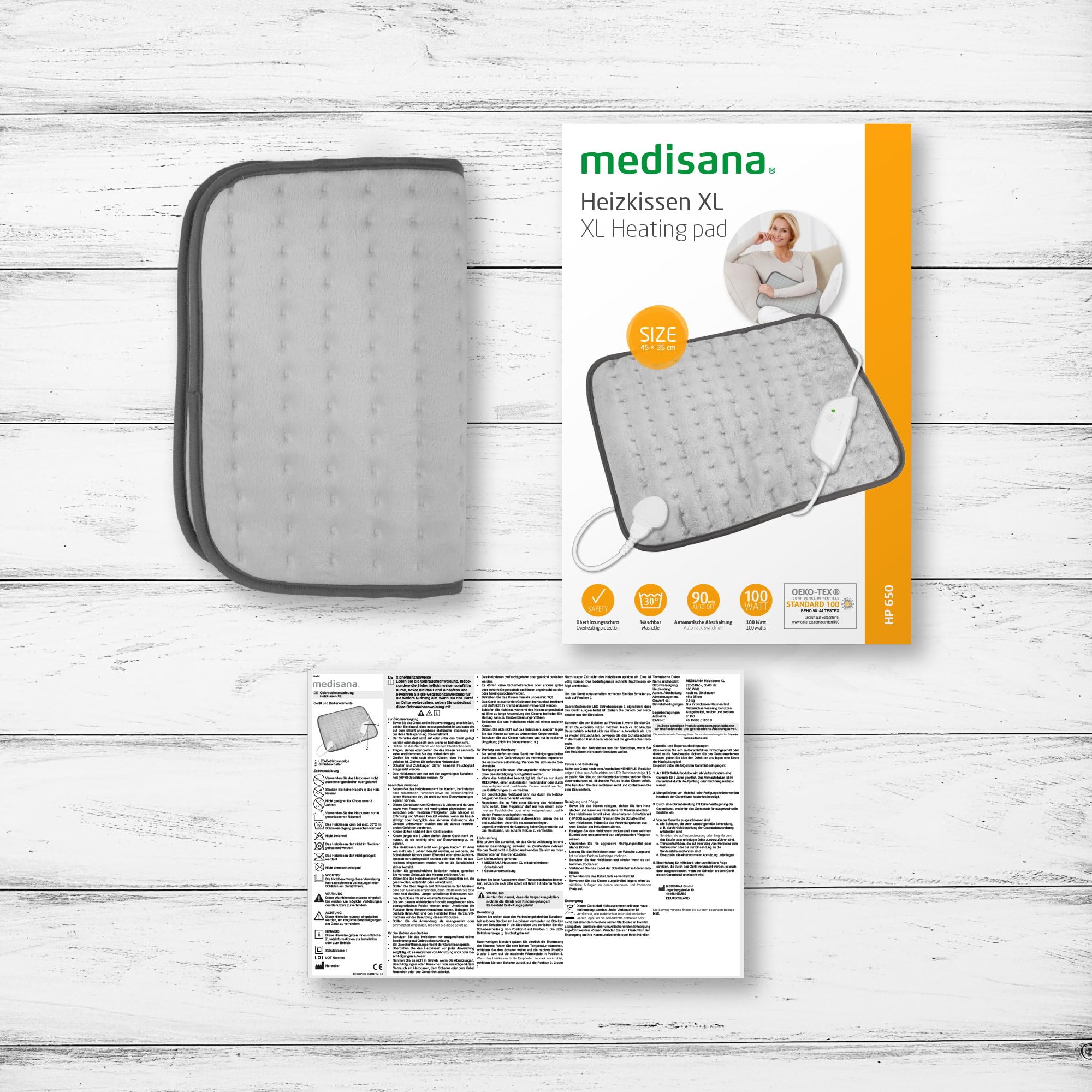 medisana-hp-650-xl-tamponi-riscaldanti-35x45-cm-con-4-livelli image 6