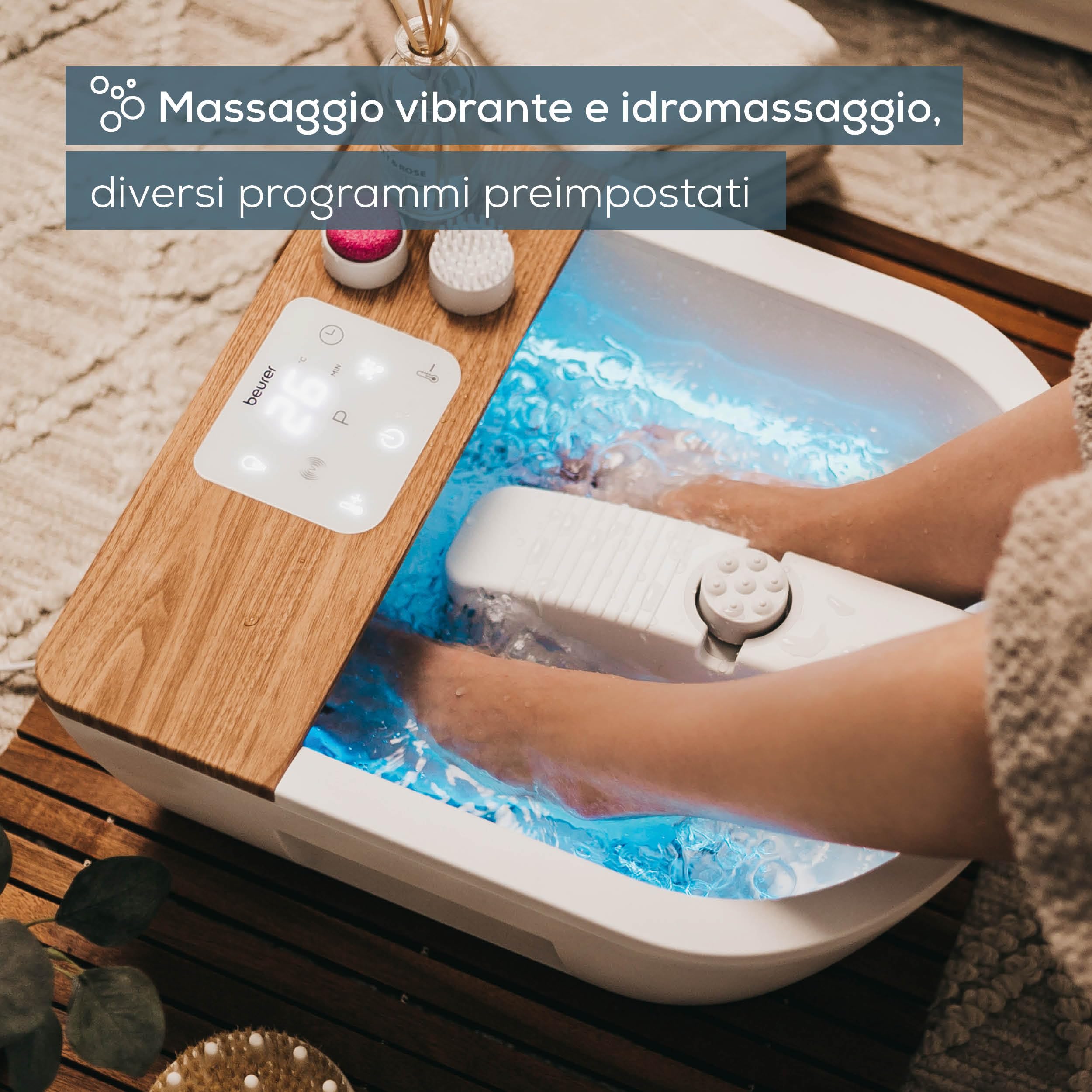 beurer-fb-65-idromassaggiatore-plantare-con-riscaldamento-luce-ambiente-e-stazio image 2