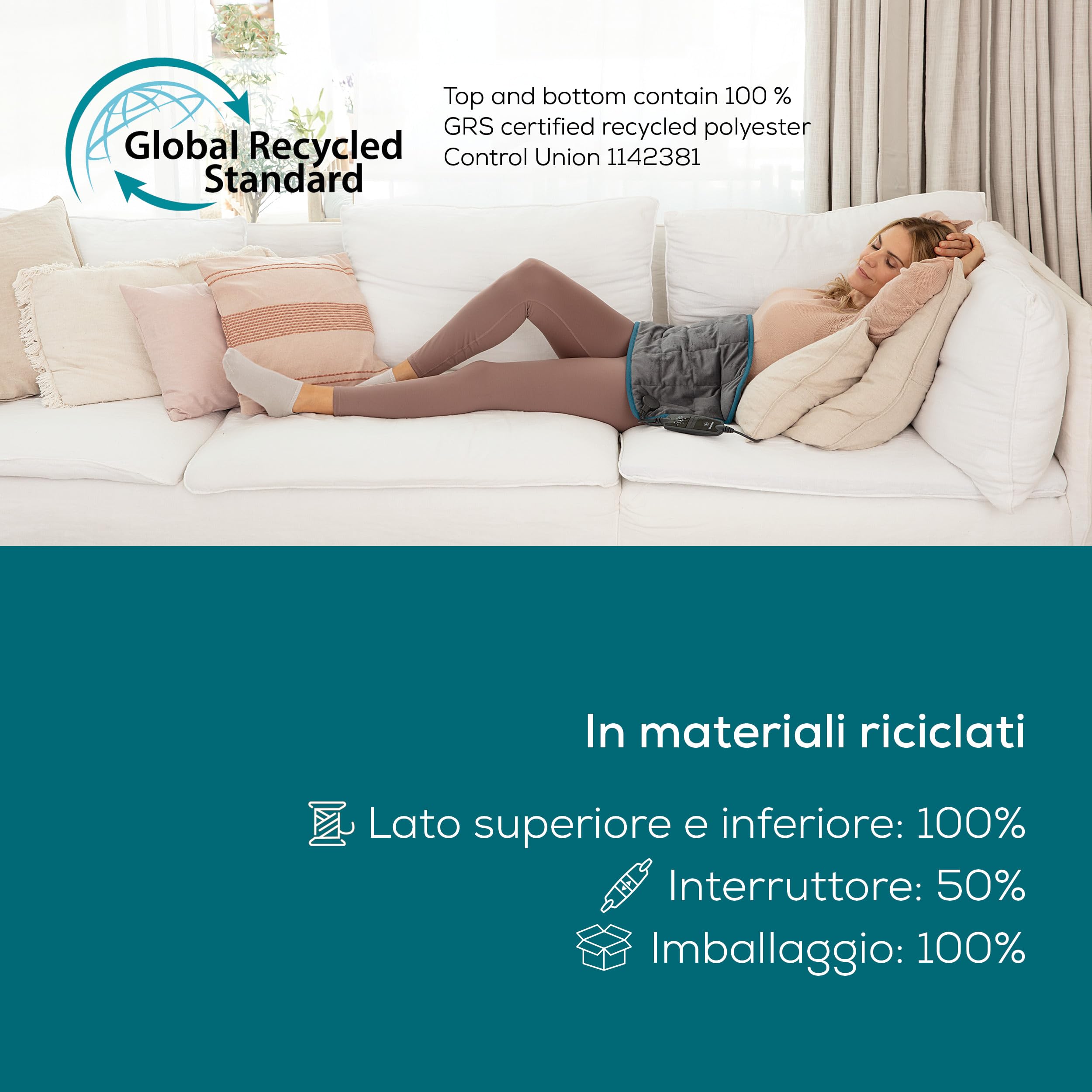 beurer-hk-145-cosy-weight-cuscino-termico-ponderato-con-perle-di-vetro-6-livelli image 4