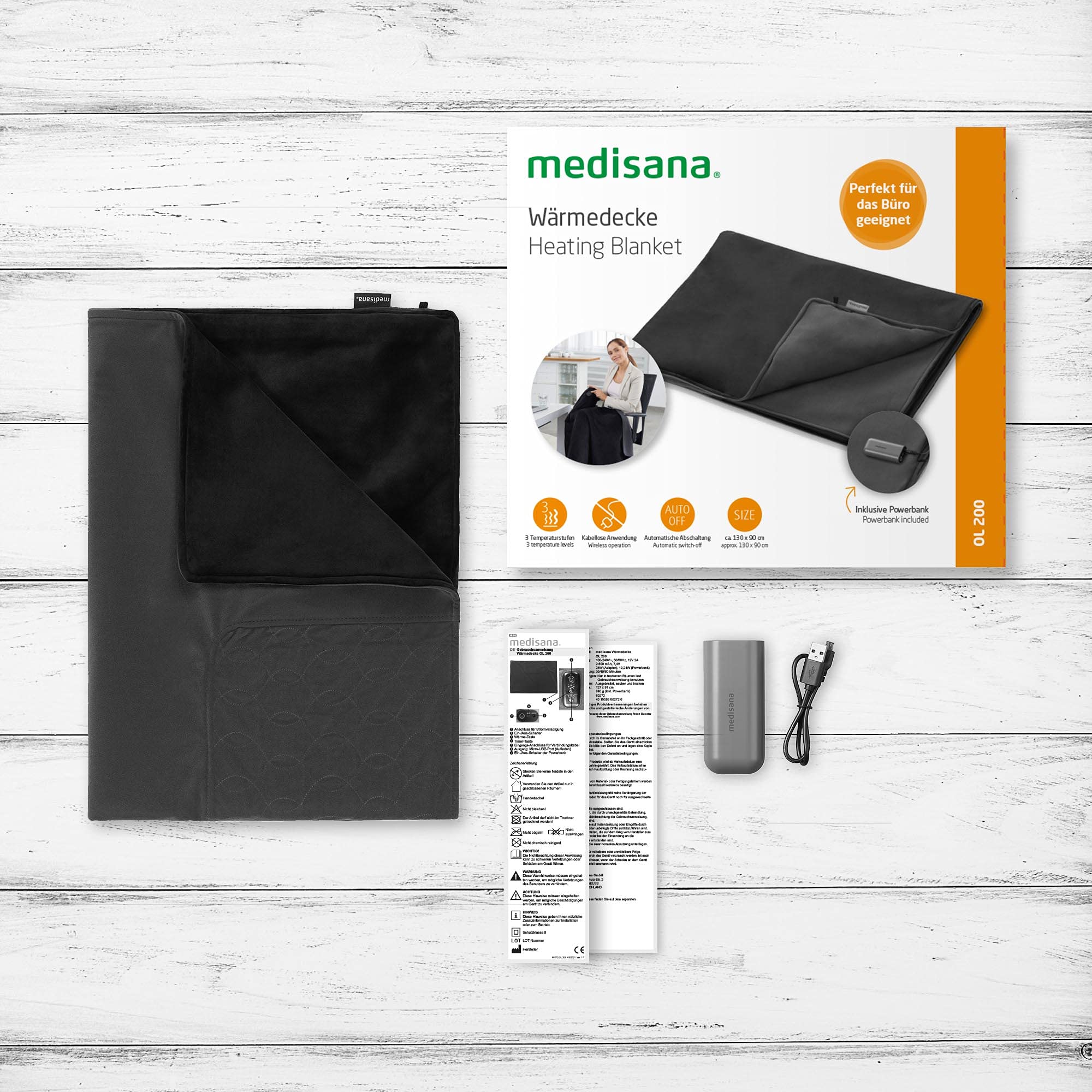 medisana-ol-200-coperta-termica-senza-fili-powerbank-integrato-3-livelli-di-calo image 6