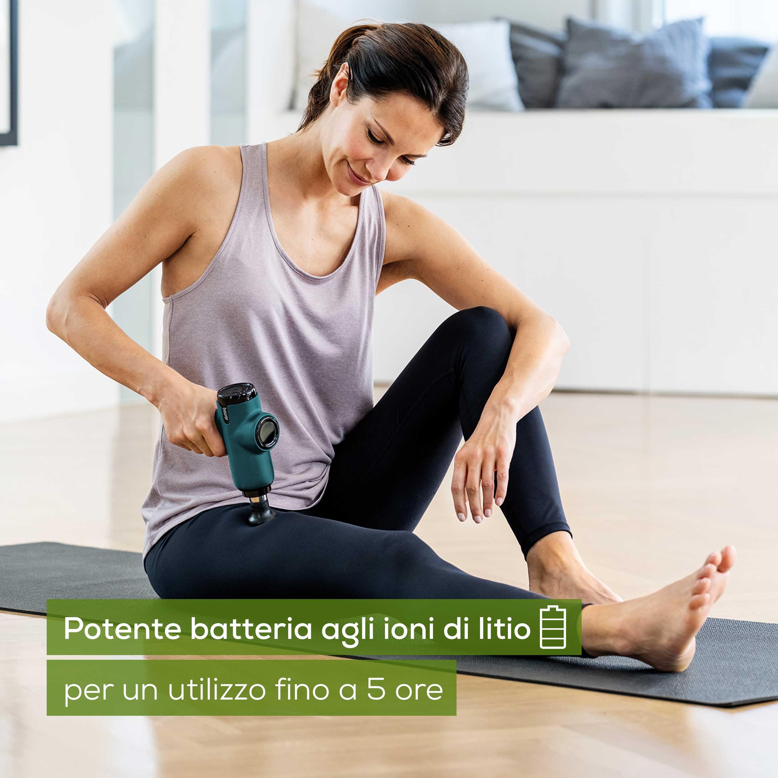 beurer-mg-99-massage-gun-compatta-con-4-accessori-e-5-livelli-batteria-5-ore image 6