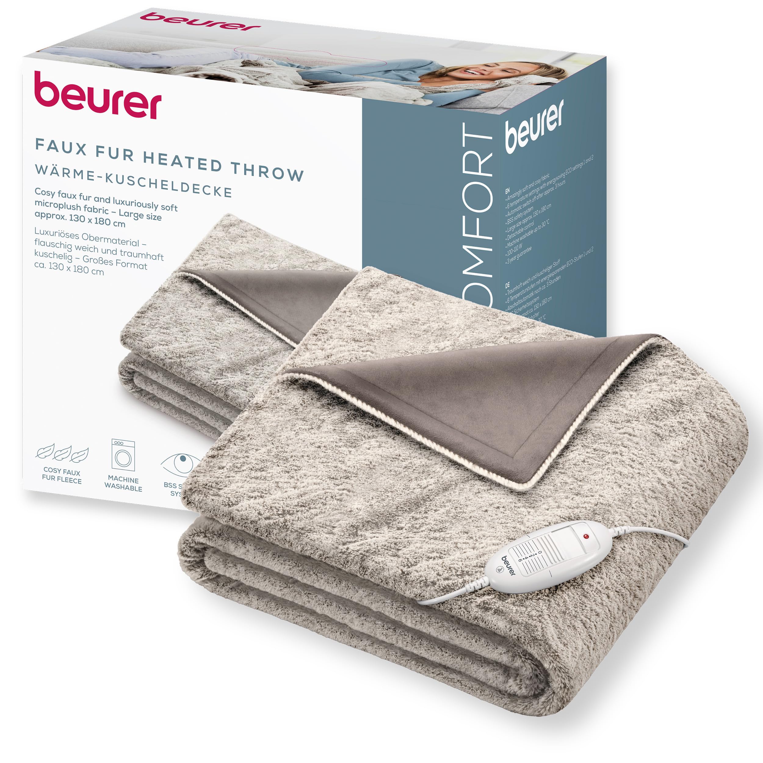 beurer-hd-75-nordic-coperta-elettrica-effetto-pelliccia-sintetica-6-livelli-di-t image 1
